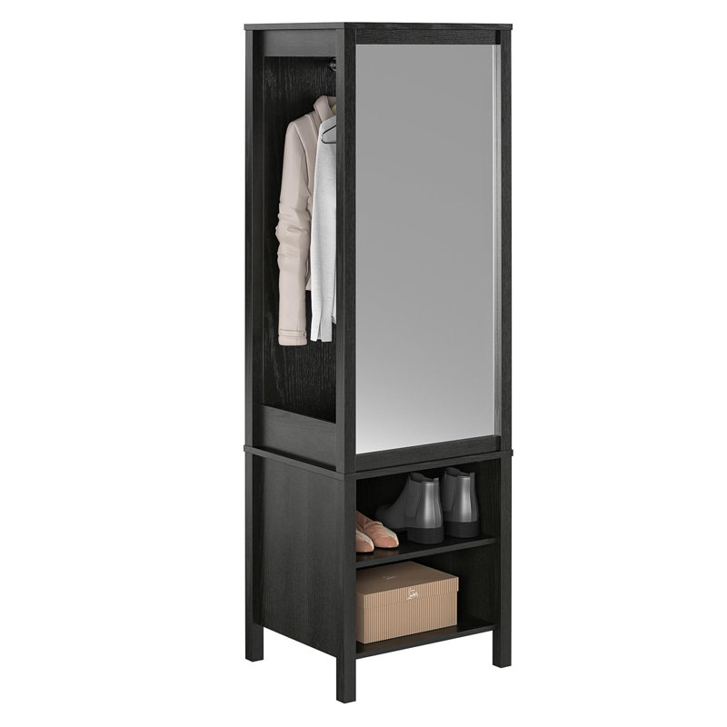 Black oak wardrobe hotsell